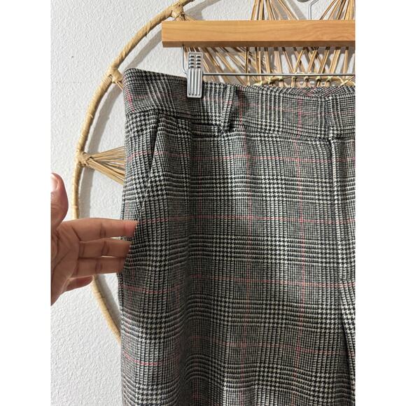 Lauren Ralph Lauren Wool Angora Blend Plaid Houndstooth Trousers Pants Preppy 14 - Picture 3 of 8